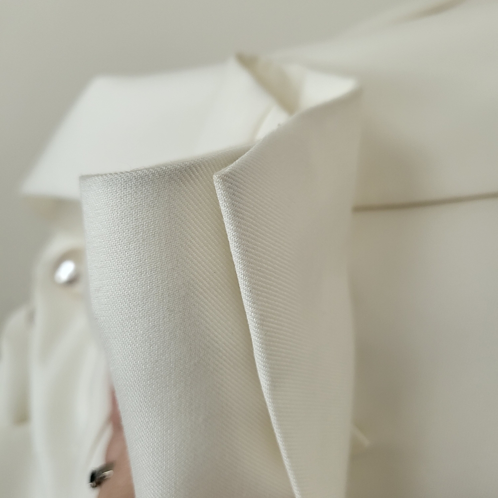 KIMHÉKIM Venus Blazer Size 38 Assymetric Ivory Off White - Picture 15 of 16